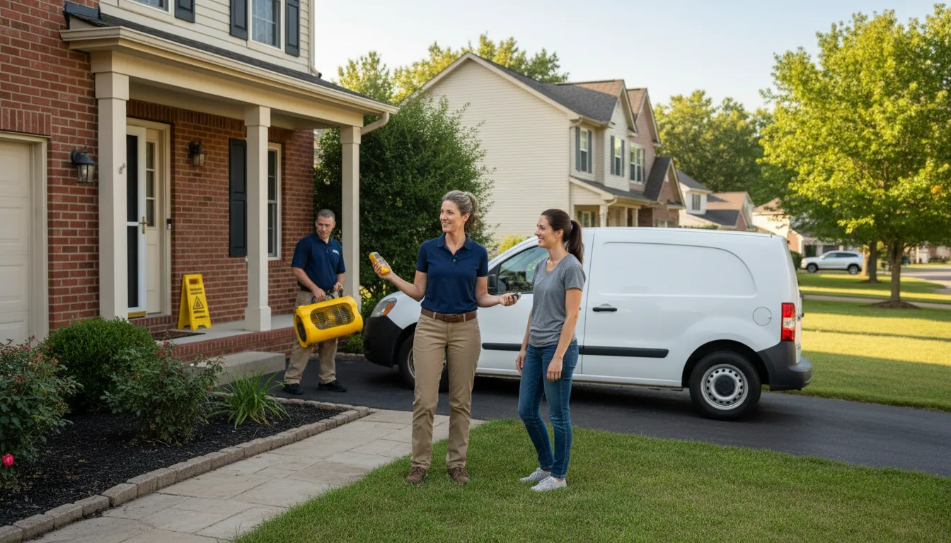 Residential water damage restoration in Mcintosh, FL